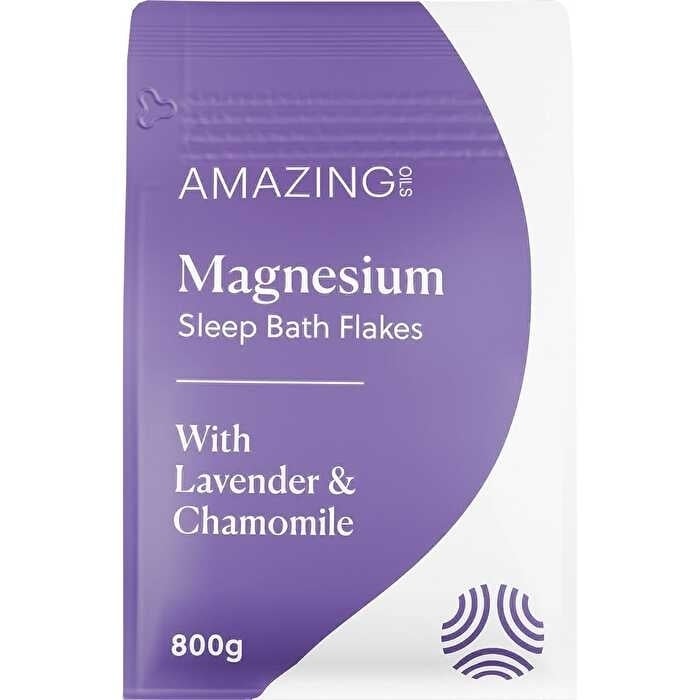 Amazing Oils Magnesium Sleep Bath Flakes with Lavender and Chamomile 800g Image 1