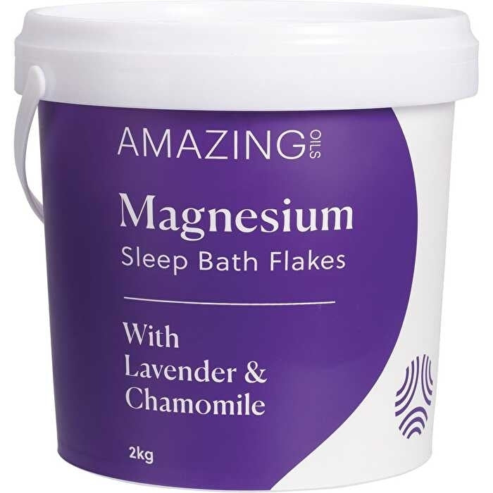 Amazing Oils Magnesium Sleep Bath Flakes with Lavender and Chamomile 2kg Image 1