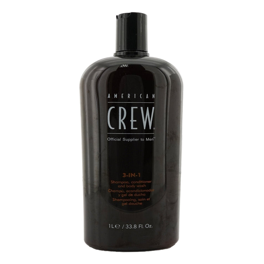 American Crew Men 3-IN-1 Shampoo Conditioner and Body Wash 1000ml/33.8oz Image 1