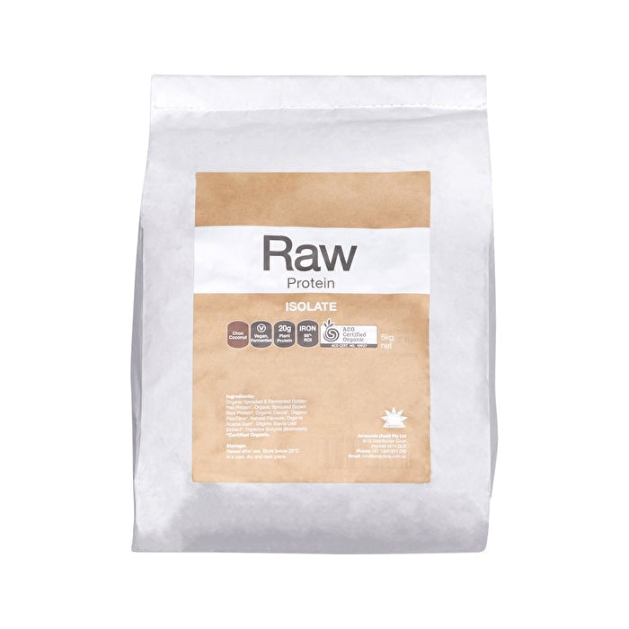 Amazonia Raw Protein Organic Isolate Choc Coconut 5kg Image 1