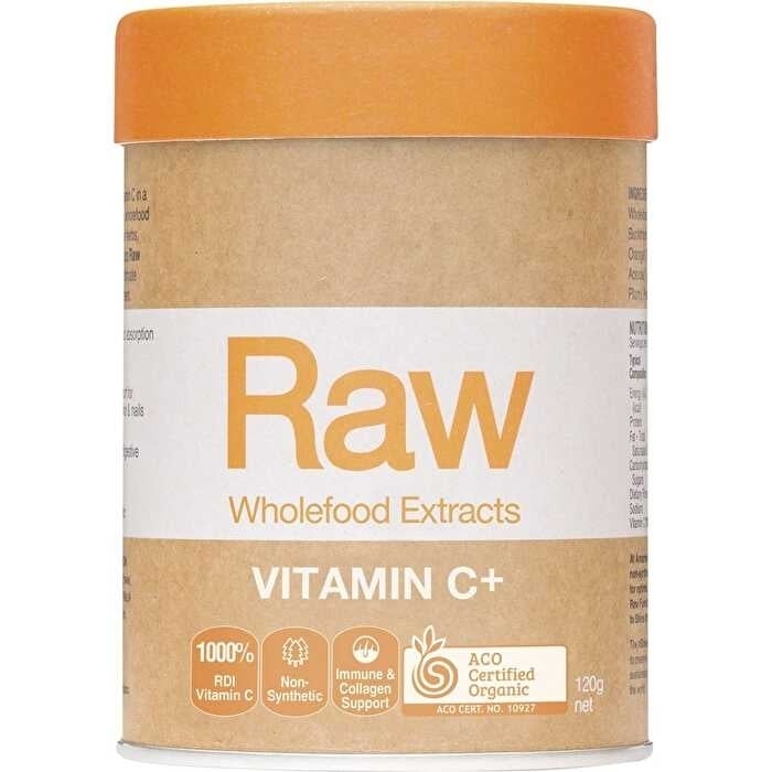 Amazonia Raw Wholefood Extracts Organic Vitamin C+ (Passionfruit Flavour) 120g Image 1