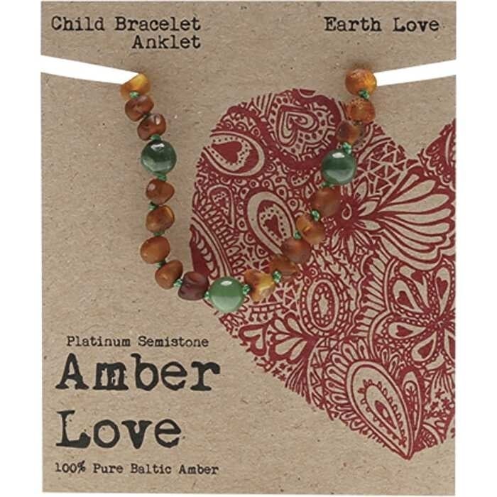 Amber Love Childrens Bracelet/Anklet 100% Baltic Amber Earth 14cm Image 1