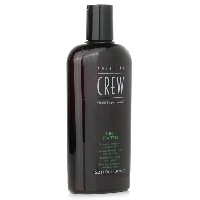 American Crew Men 3-IN-1 Tea Tree Shampoo Conditioner and Body Wash 450ml/15.2oz Image 2