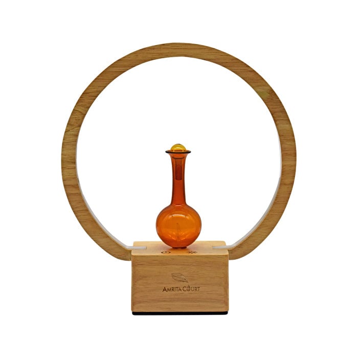 Amrita Court Nebuliser (Diffuser) Wooden Base with Ring Light Luna Image 1