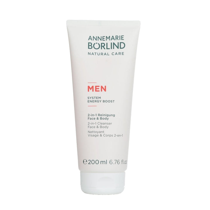 Annemarie Borlind Men System Energy Boost 2-in-1 Cleanser Face and Body 200ml/6.76oz Image 1