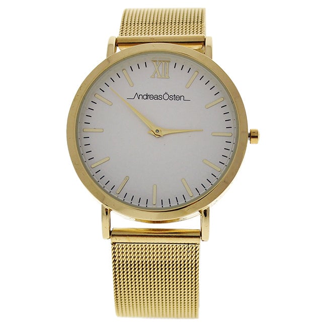 Andreas Osten AO-130 Distrig - Gold Stainless Steel Mesh Bracelet Watch by Andreas Osten for Women - 1 Pc Watch Image 1