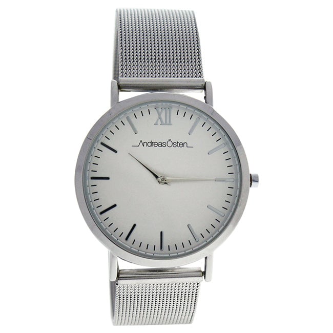 Andreas Osten AO-131 Distrig - Silver Stainless Steel Mesh Bracelet Watch by Andreas Osten for Unisex - 1 Pc Watch Image 1