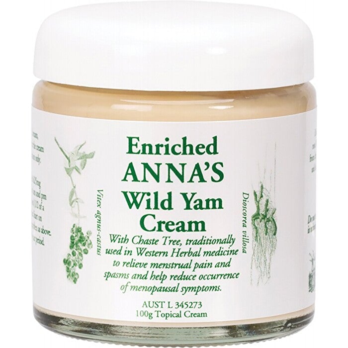 Annas Wild Yam Cream (Her) Menstrual and Menopausal Symptoms 100g Image 1