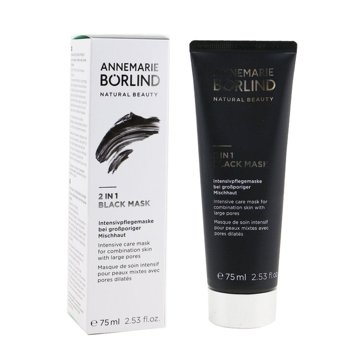 Annemarie Borlind 2 In 1 Black Mask - Intensive Care Mask For Combination Skin with Large Pores 75ml/2.53oz Image 2