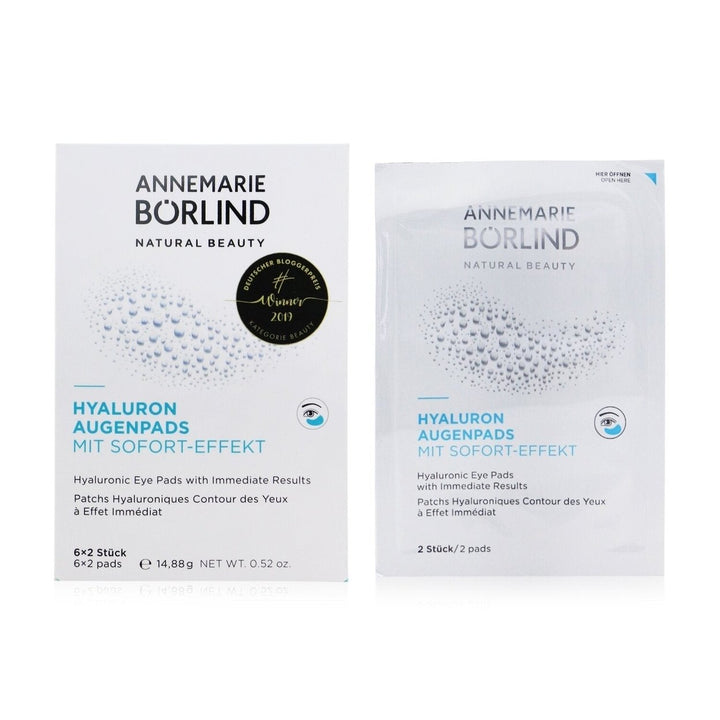 Annemarie Borlind Hyaluronic Eye Pads with Immediate Results 6x2pads Image 2