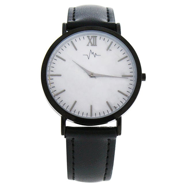 Andreas Osten AO-180 Hygge - Marble Dial/Black Leather Strap Watch by Andreas Osten for Women - 1 Pc Watch Image 1