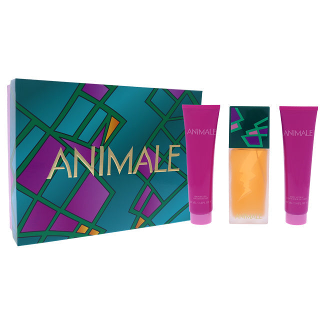 Animale Animale by Animale for Women - 3 Pc Gift Set 3.4oz EDP Spray 3.4oz Body Lotion 3.4oz Shower Gel Image 1