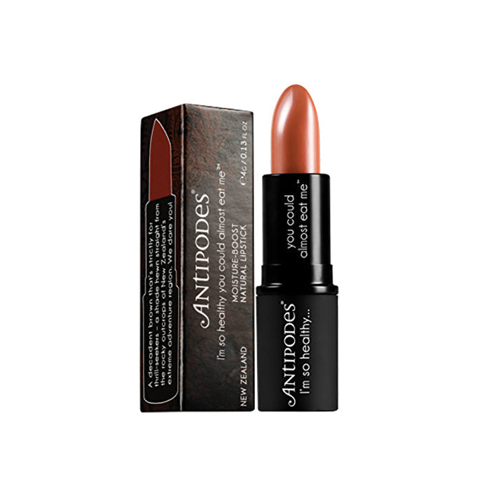 Antipodes Moisture-Boost Natural Lipstick Queenstown Hot Chocolate 4g Image 1