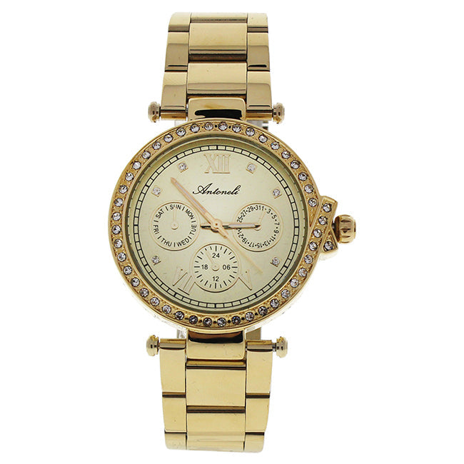 Antoneli AL0519-01 Gold Stainless Steel Bracelet Watch by Antoneli for Women - 1 Pc Watch Image 1