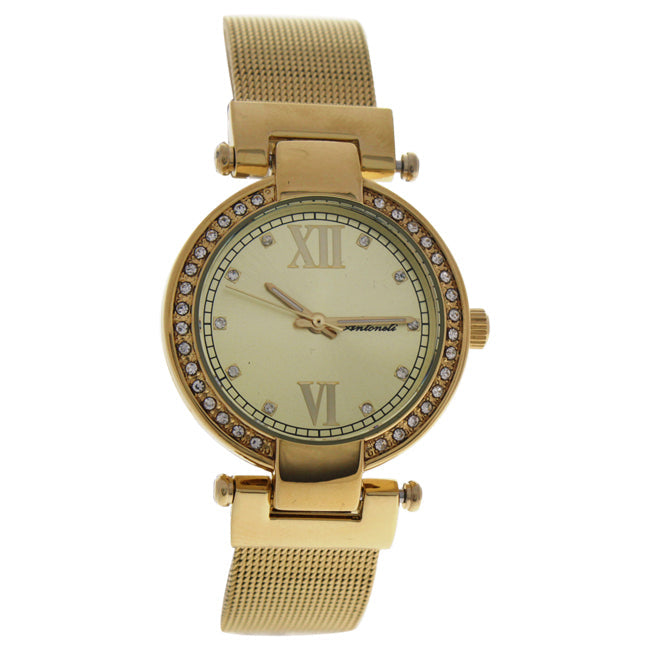 Antoneli AL0500-04 Gold Stainless Steel Mesh Bracelet Watch by Antoneli for Women - 1 Pc Watch Image 1