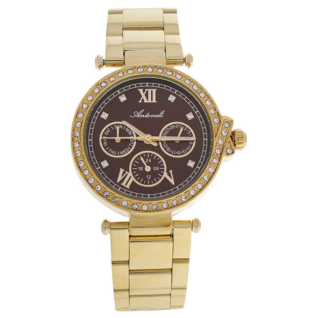 Antoneli AL0519-12 Gold Stainless Steel Bracelet Watch by Antoneli for Women - 1 Pc Watch Image 1