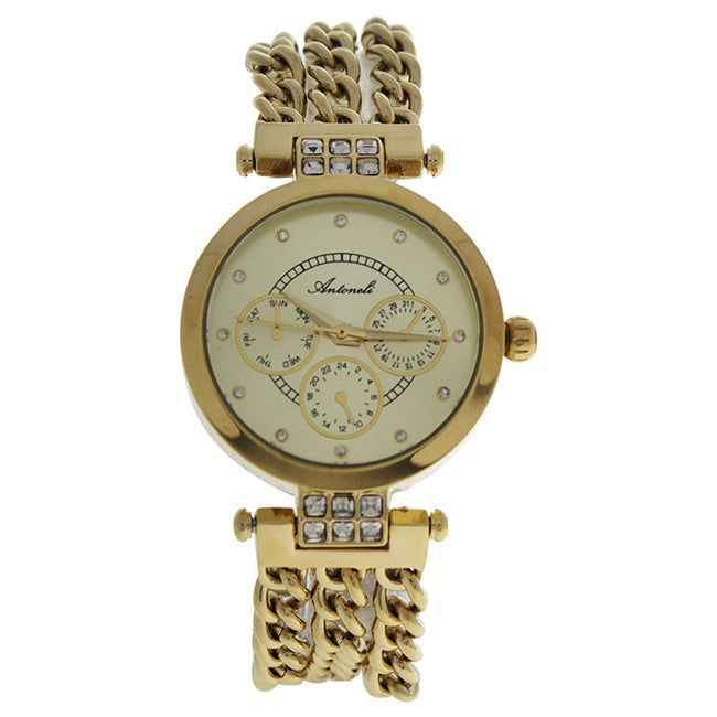 Antoneli AL0704-03 Gold Stainless Steel Bracelet Watch by Antoneli for Women - 1 Pc Watch Image 1