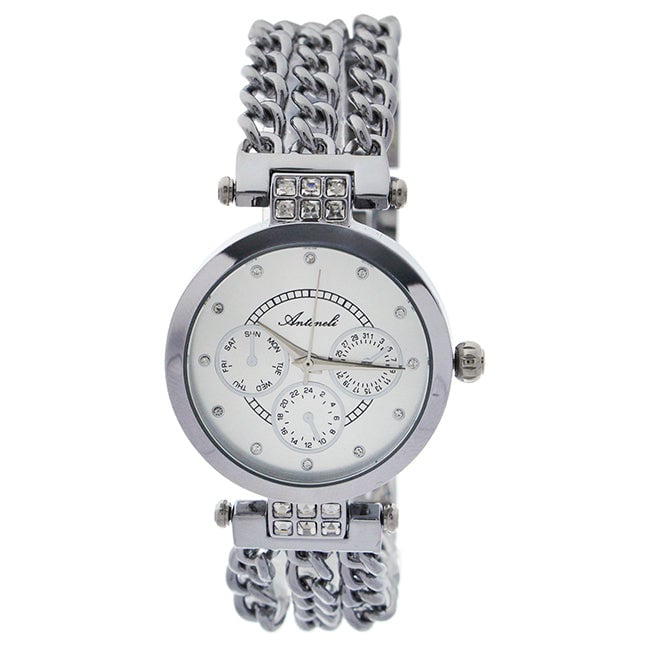 Antoneli AL0704-02 Silver Stainless Steel Bracelet Watch by Antoneli for Women - 1 Pc Watch Image 1