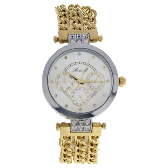 Antoneli AL0704-04 Silver/Gold Stainless Steel Bracelet Watch by Antoneli for Women - 1 Pc Watch Image 1