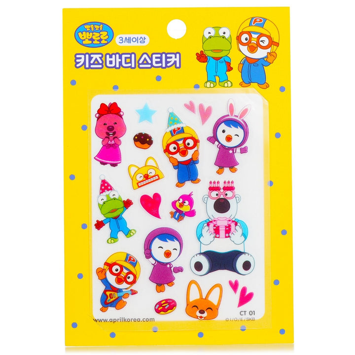 April Korea Pororo Body Sticker - CT01 1pc Image 1