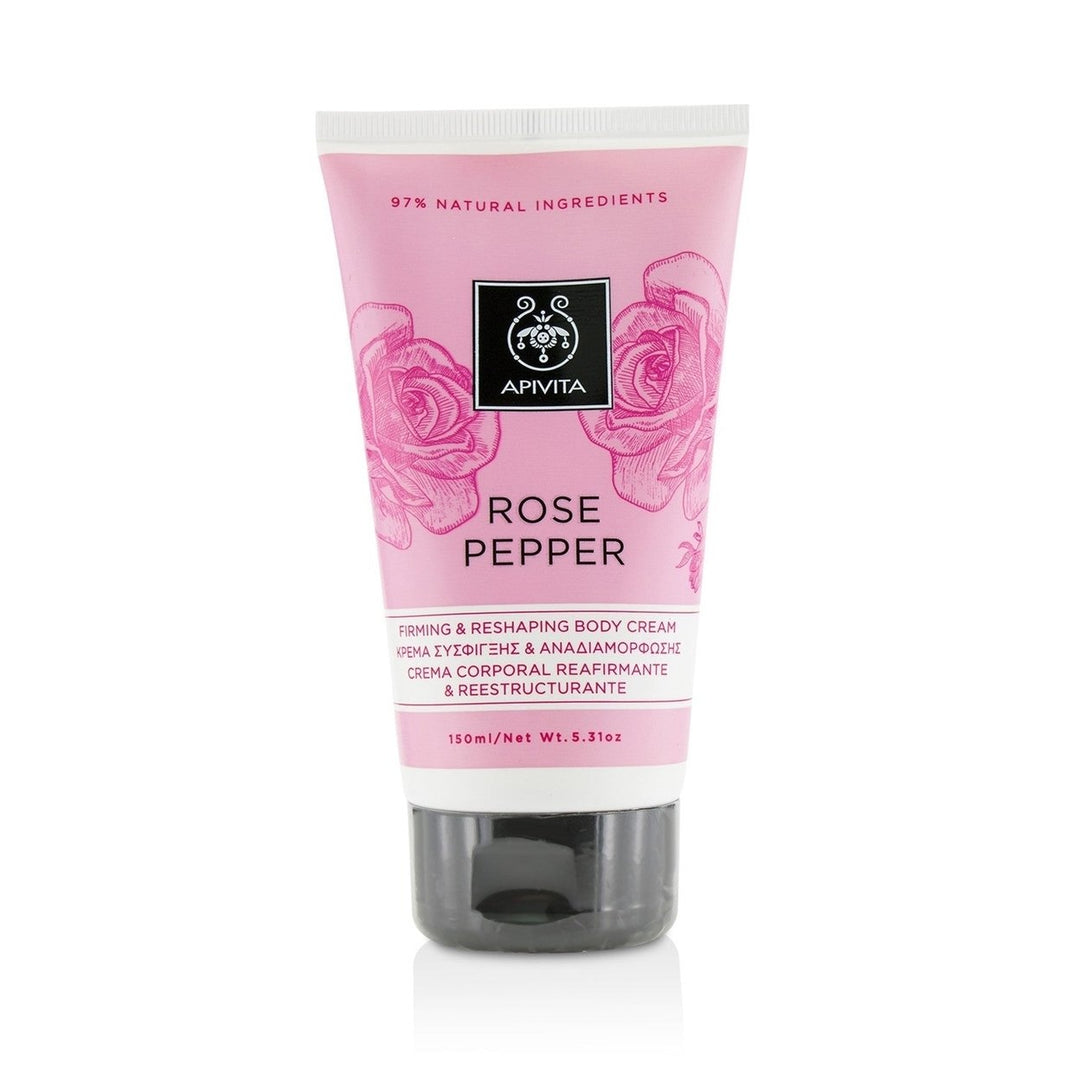 Apivita Rose Pepper Firming and Reshaping Body Cream 150ml/5.31oz Image 1