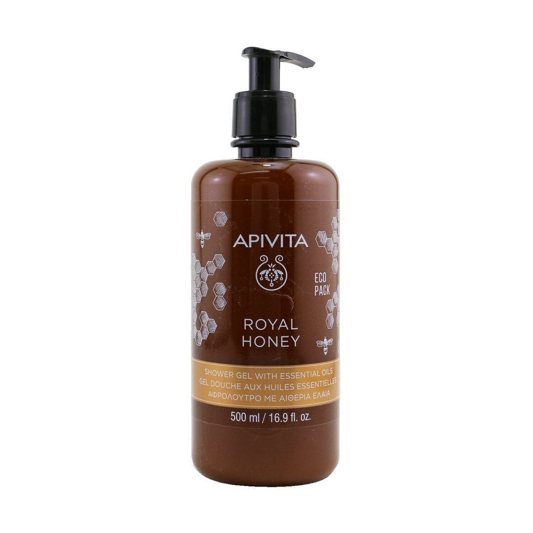 Apivita Royal Honey Creamy Shower Gel With Essential Oils - Ecopack 500ml/16.9oz Image 1