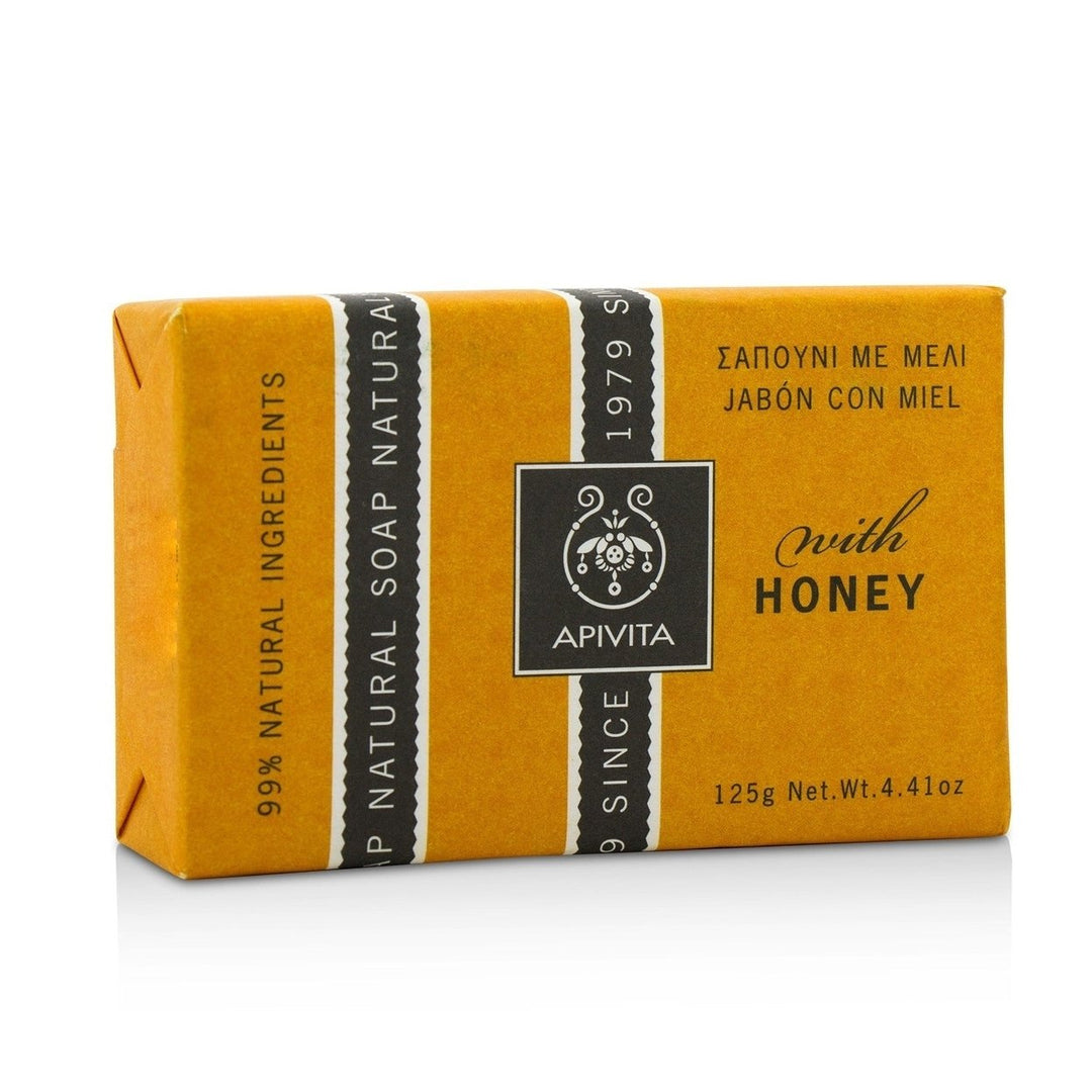 Apivita Natural Soap With Honey 125g/4.41oz Image 1