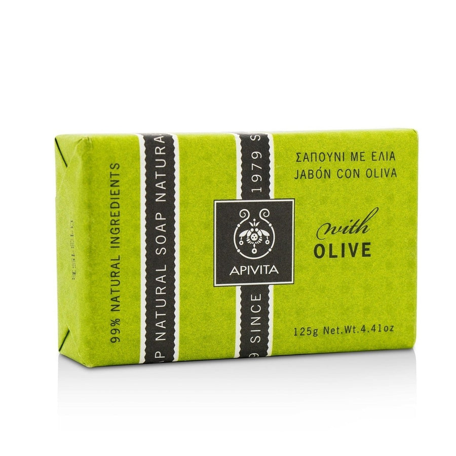 Apivita Natural Soap With Olive 125g/4.41oz Image 1