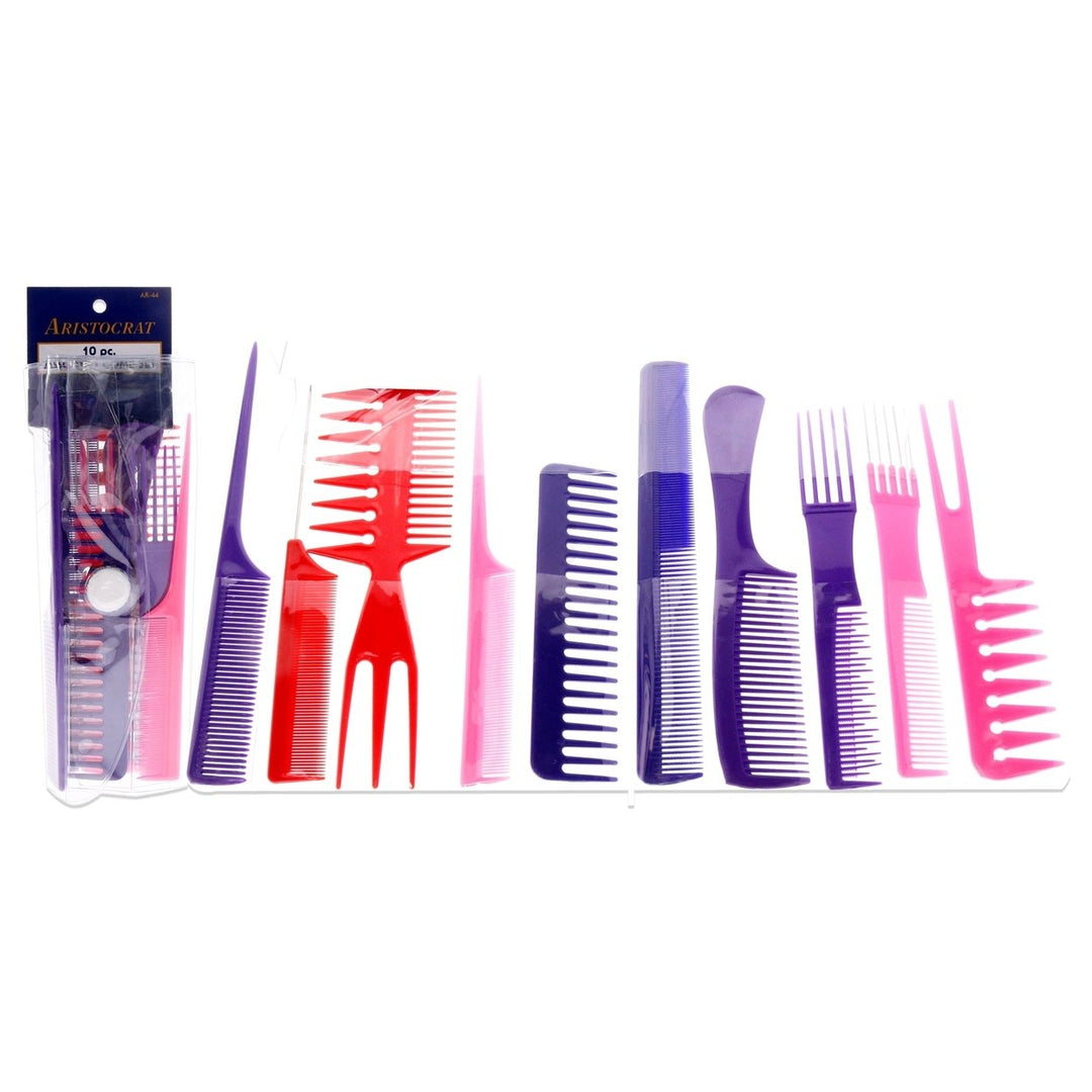 Aristocrat Assorted Comb in Roll-Up Set by Aristocrat for Unisex - 10 Pc Comb Image 1