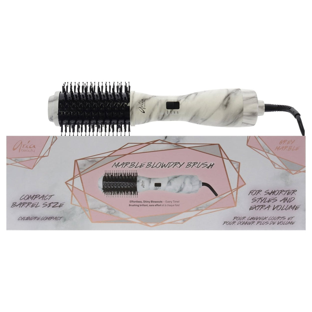 Aria Beauty Blowdry Brush - Grey Marble by Aria Beauty for Women - 1 Pc Brush Image 1