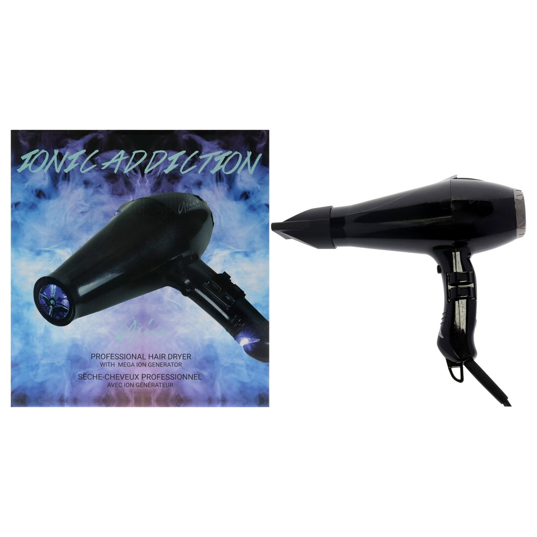 Aria Beauty Ionic Addiction Professional Hair Dryer - Black by Aria Beauty for Women - 1 Pc Hair Dryer Image 1