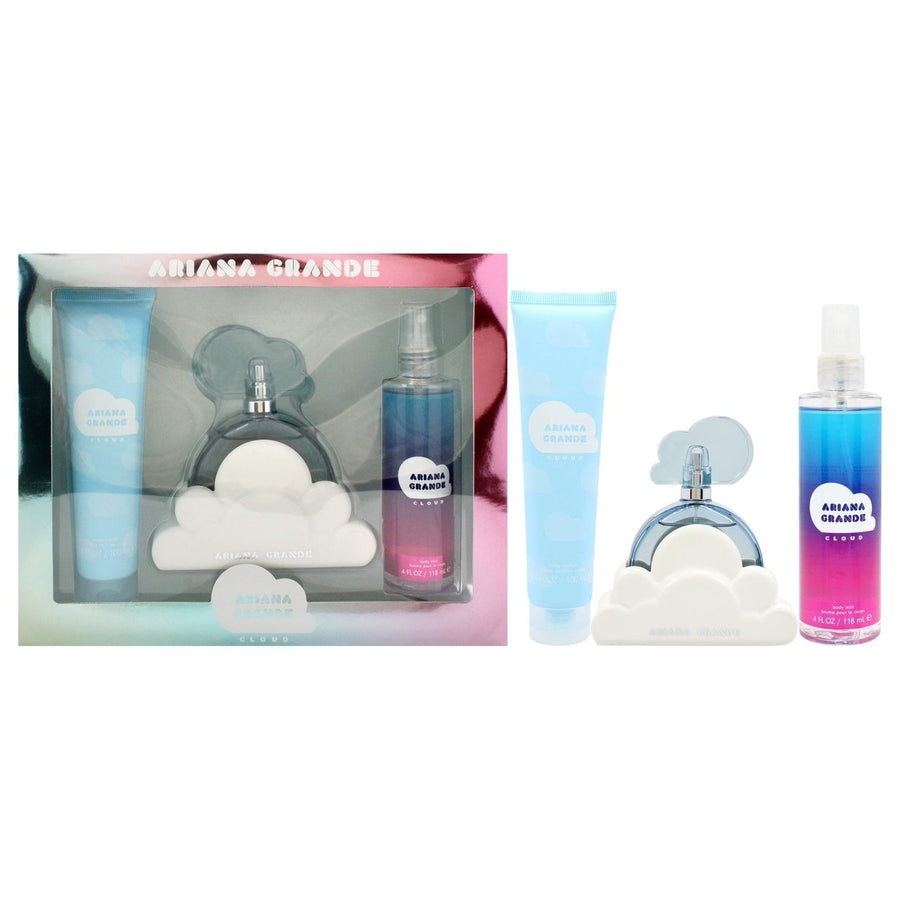 Ariana Grande Cloud by Ariana Grande for Women - 3 Pc Gift Set 3.4oz EDP Spray 3.4oz Body Souffle 4oz Body Mist Image 1