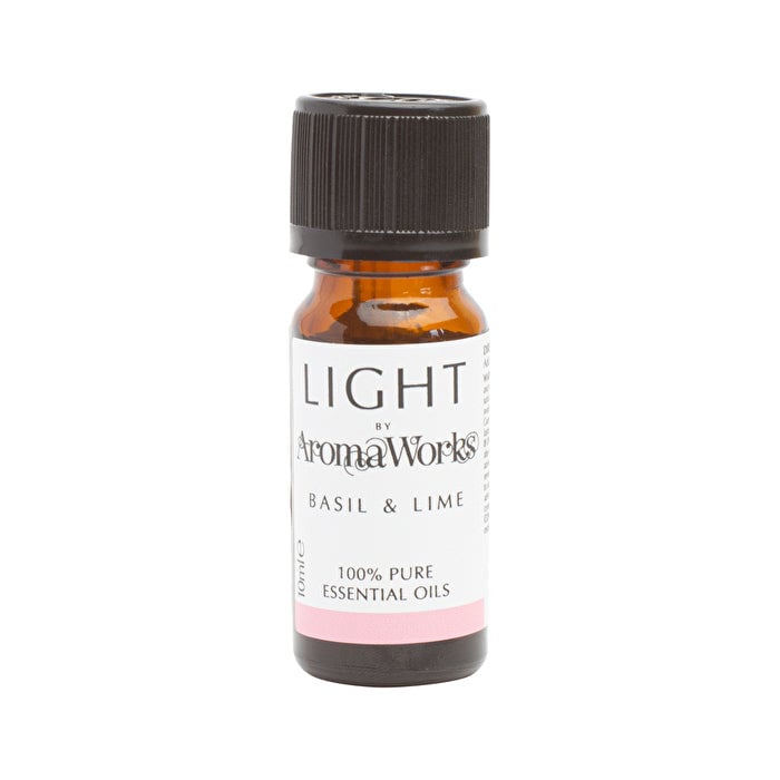 AromaWorks Light 100% Pure Essential Oil Blend Basil and Lime 10ml Image 1