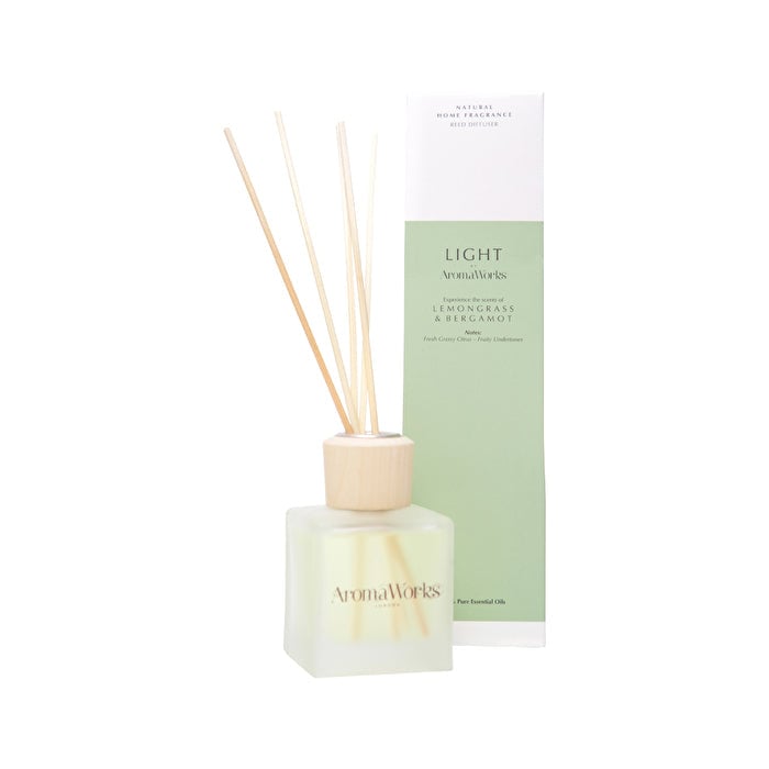 AromaWorks Light Reed Diffuser Lemongrass and Bergamot 100ml Image 1