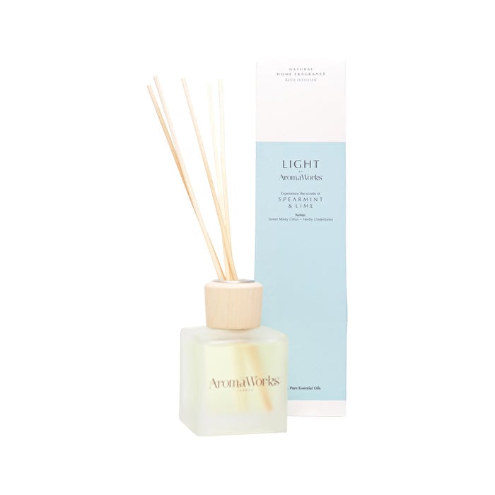 AromaWorks Light Reed Diffuser Spearmint and Lime 100ml Image 1