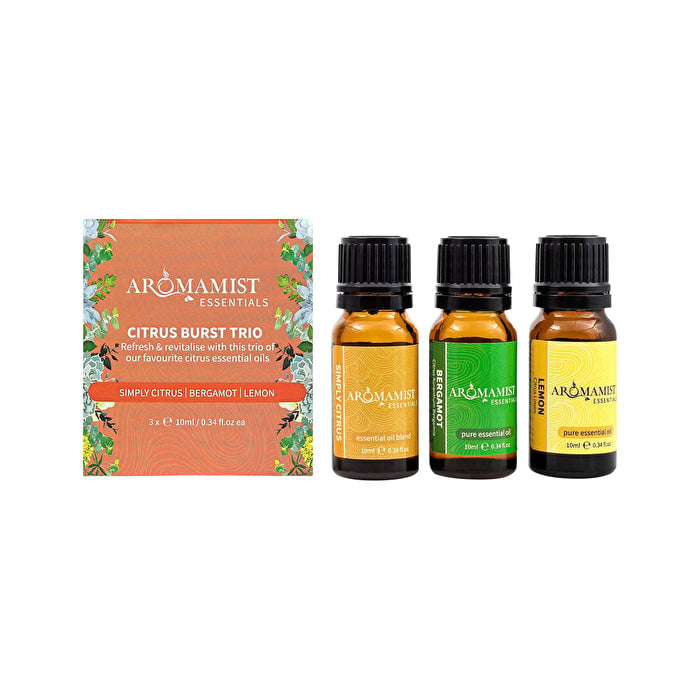 Aromamist Essentials Essential Oil Trio Citrus Burst 10ml x 3 Pack Image 1