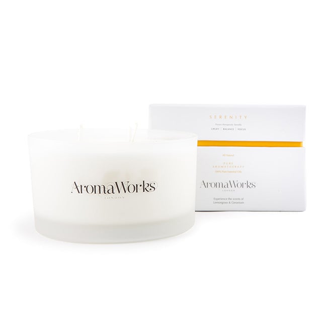 Aromaworks Serenity Candle 3 Wick Large by Aromaworks for Unisex - 14.1 oz Candle Image 1