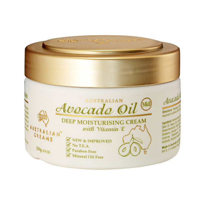 Australian Creams Mk Ii Australian Creams MkII Avocado Oil Deep Moisturising Cream with Vitamin E 250g Image 1