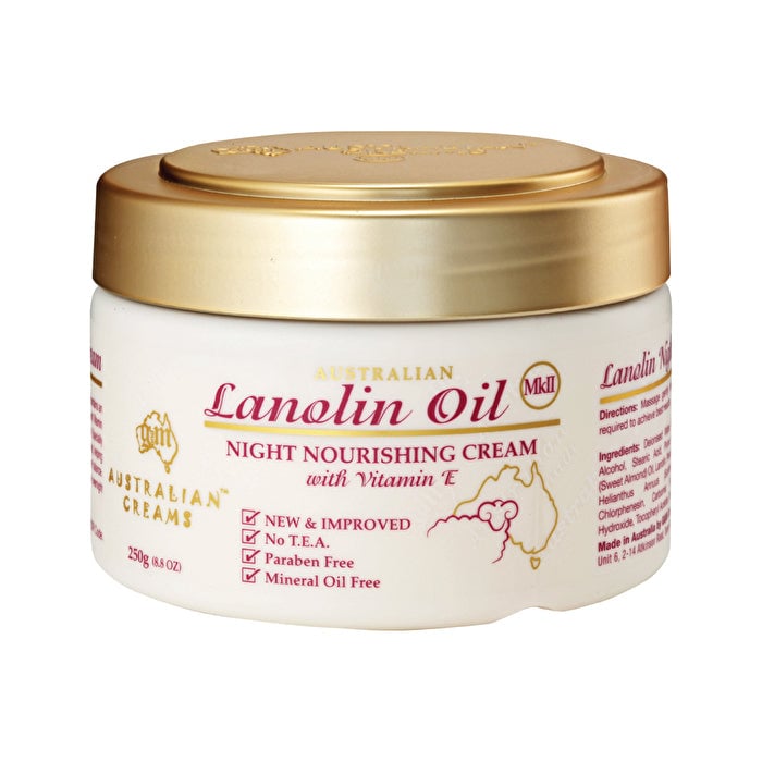 Australian Creams Mk Ii Australian Creams MkII Lanolin Oil Night Nourishing Cream with Vitamin E 250g Image 1