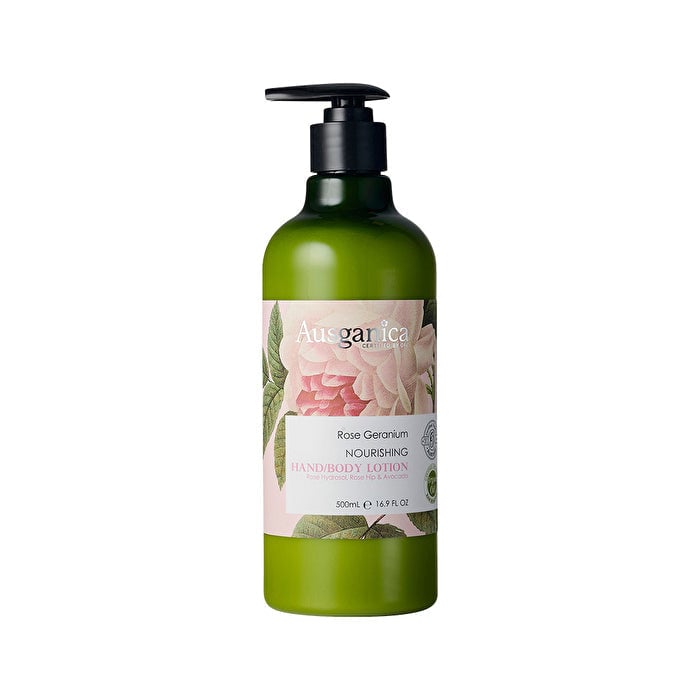 Ausganica Rose Geranium Nourishing Hand/Body Lotion 500ml Image 1