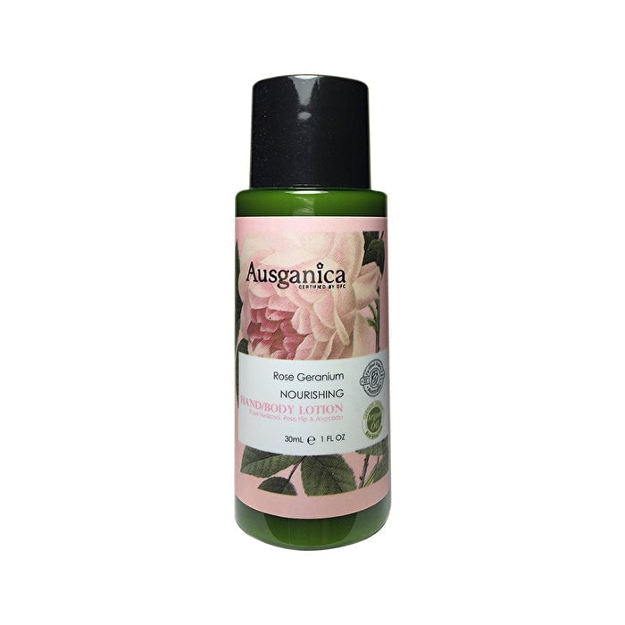 Ausganica Rose Geranium Nourishing Hand/Body Lotion 30ml Image 1