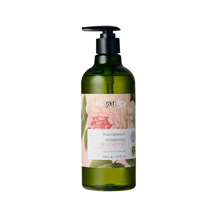 Ausganica Rose Geranium Nourishing Shampoo 500ml Image 1