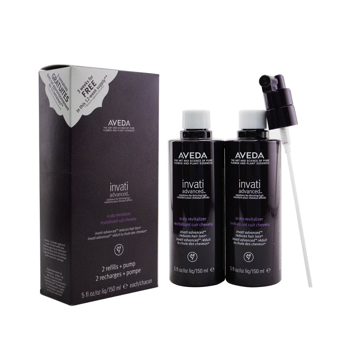 Aveda Invati Advanced Scalp Revitalizer - Solutions For Thinning Hair (2 Refills + Pump) 2x150ml Image 2