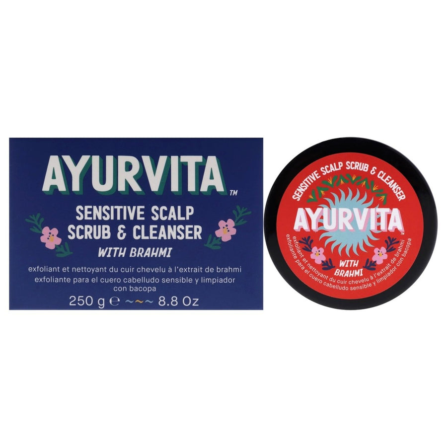 AyurVita Sensitive Scalp Scrub and Cleanser with Brahmi by AyurVita for Unisex - 8.8 oz Cleanser Image 1