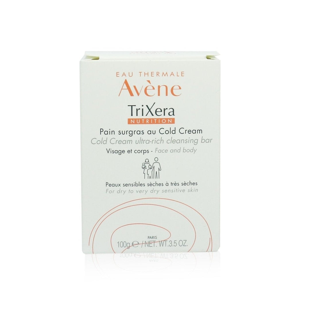 Avene TriXera Nutrition Cold Cream Ultra-Rich Face and Body Cleansing Bar - For Dry to Very Dry Sensitive Skin Image 3