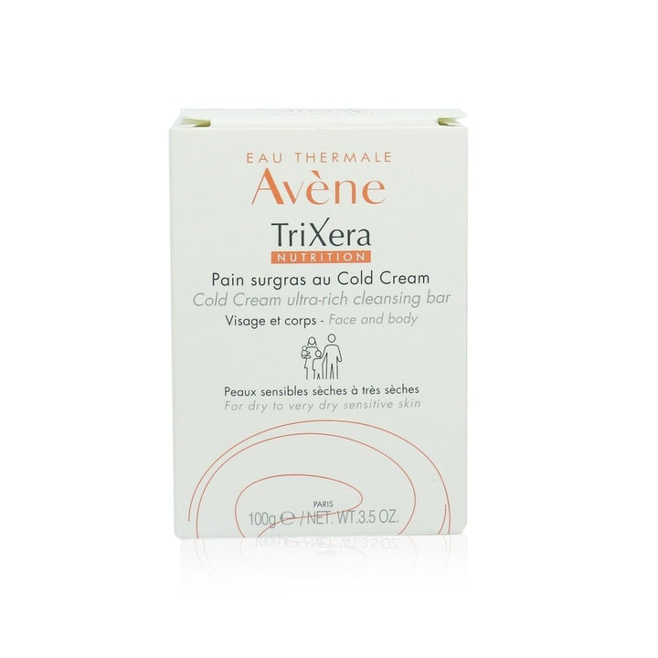 Avene TriXera Nutrition Cold Cream Ultra-Rich Face and Body Cleansing Bar - For Dry to Very Dry Sensitive Skin Image 3