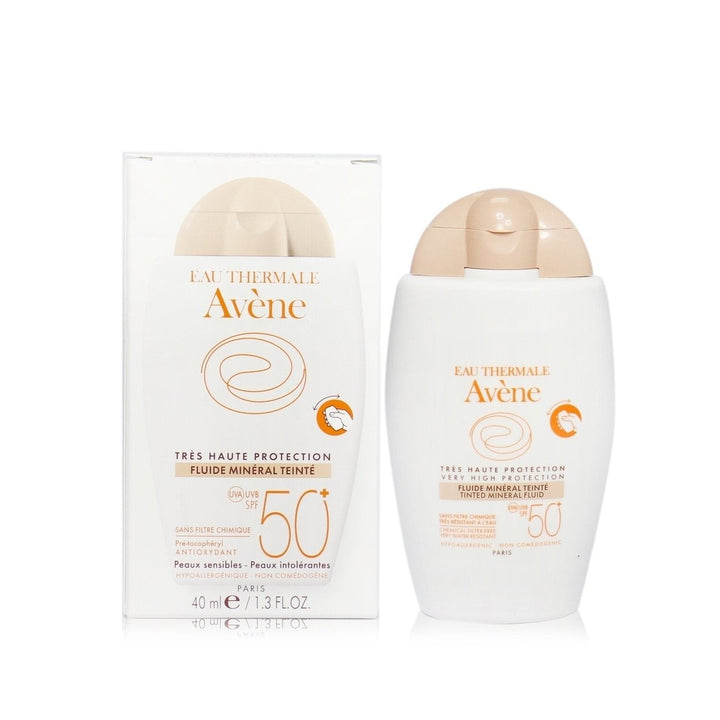 Avene Very High Protection Tinted Mineral Fluid SPF 50+ - For Sensitive and Intolerant Skin 40ml/1.3oz Image 4