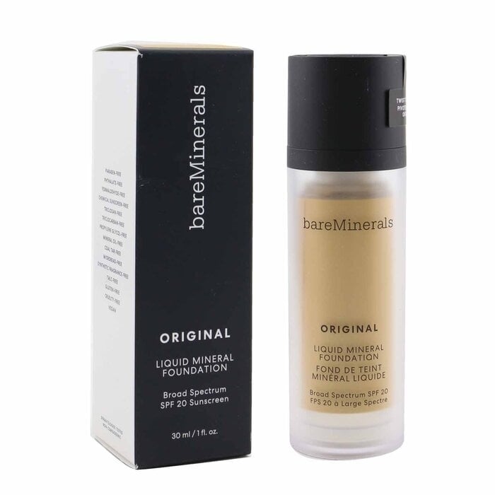 BareMinerals Original Liquid Mineral Foundation SPF 20 - 17 Tan Nude (For Medium-Tan Warm Skin With A Golden Hue) Image 2