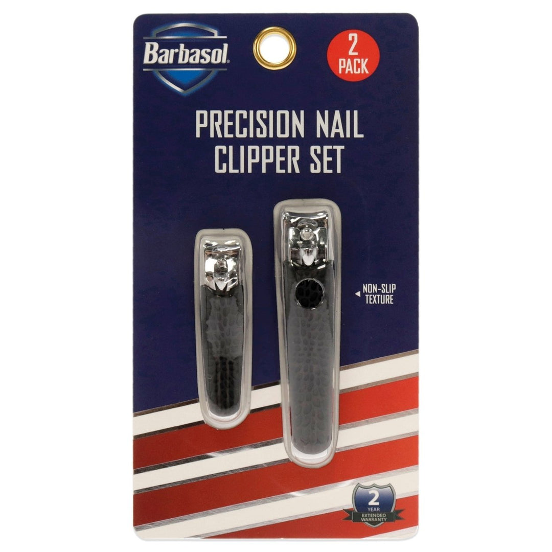 Barbasol Precision Nail Clipper Kit by Barbasol for Men - 2 Pc Nail Clipper Toe Clipper Image 1