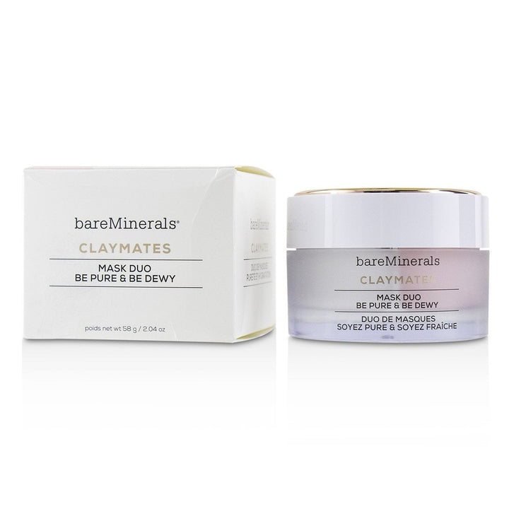 BareMinerals Claymates Be Pure and Be Dewy Mask Duo 58g/2.04oz Image 1